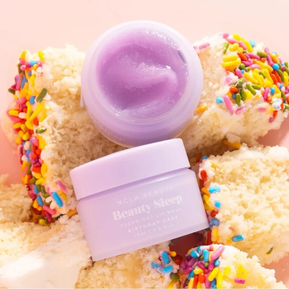 NCLA BIRTHDAY CAKE BEAUTY SLEEP LIP MASK - Full Size NEW IN BOX